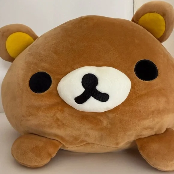 Rilakkuma San-X 15” Plush – Authentic Brown Bear Cushion Soft Squishy Pillow - Picture 2 of 10